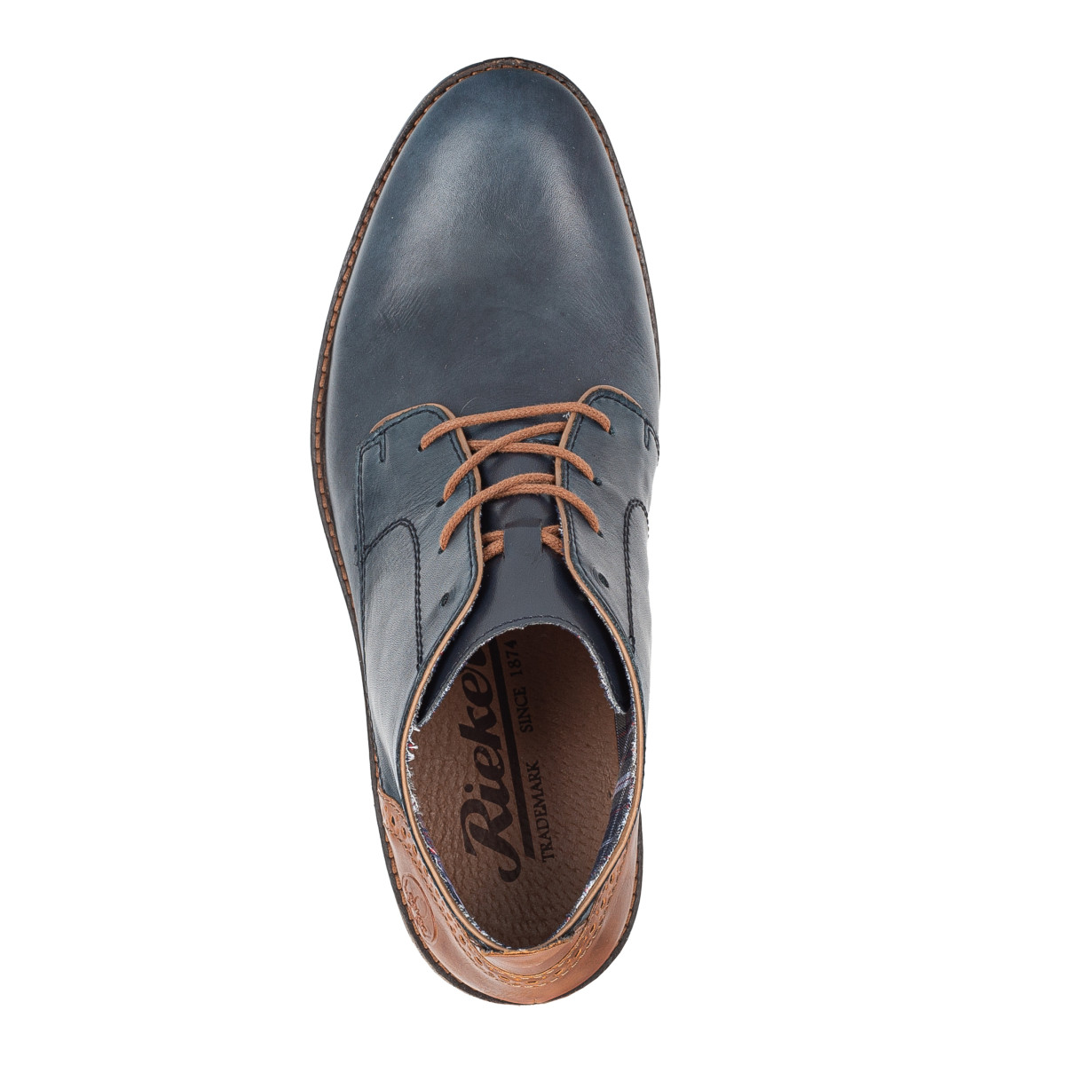 detail Pánská kotníková obuv RIEKER 14605-14 modrá W3