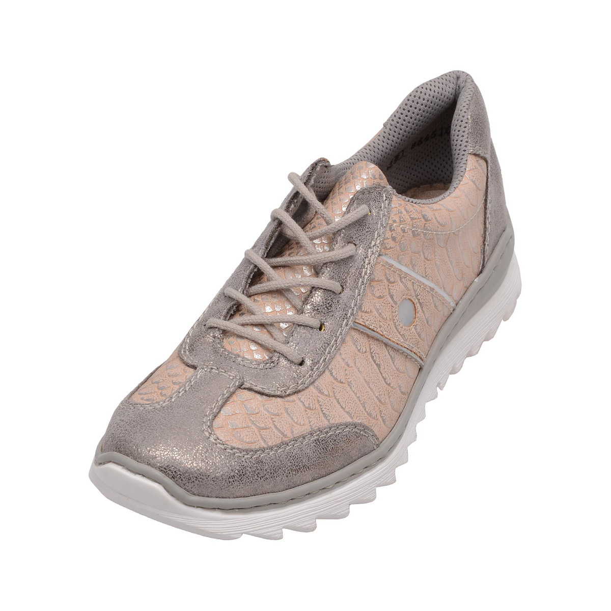 detail Dámská obuv RIEKER M6224/90 SILVER/PLATINUM F/S 7