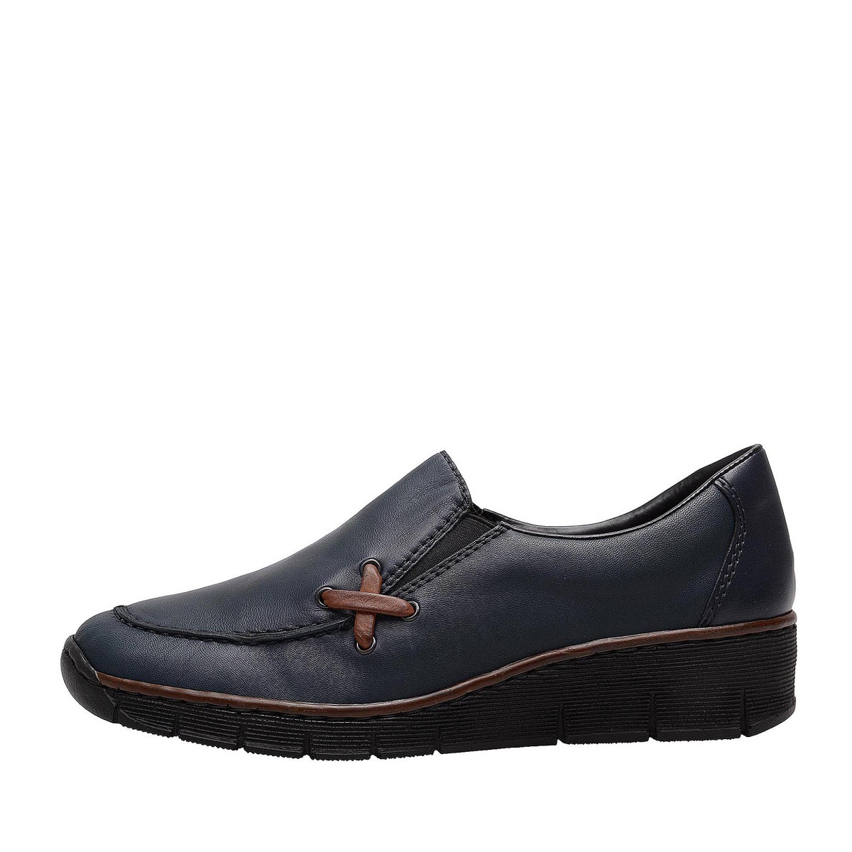 detail Dámské polobotky RIEKER 53783/14 BLAU H/W 7