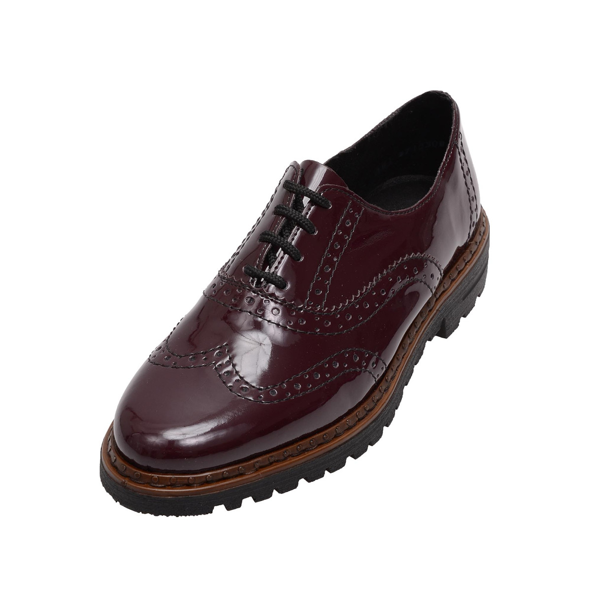 detail Dámské polobotky RIEKER RIE-1013657-W7 vínová