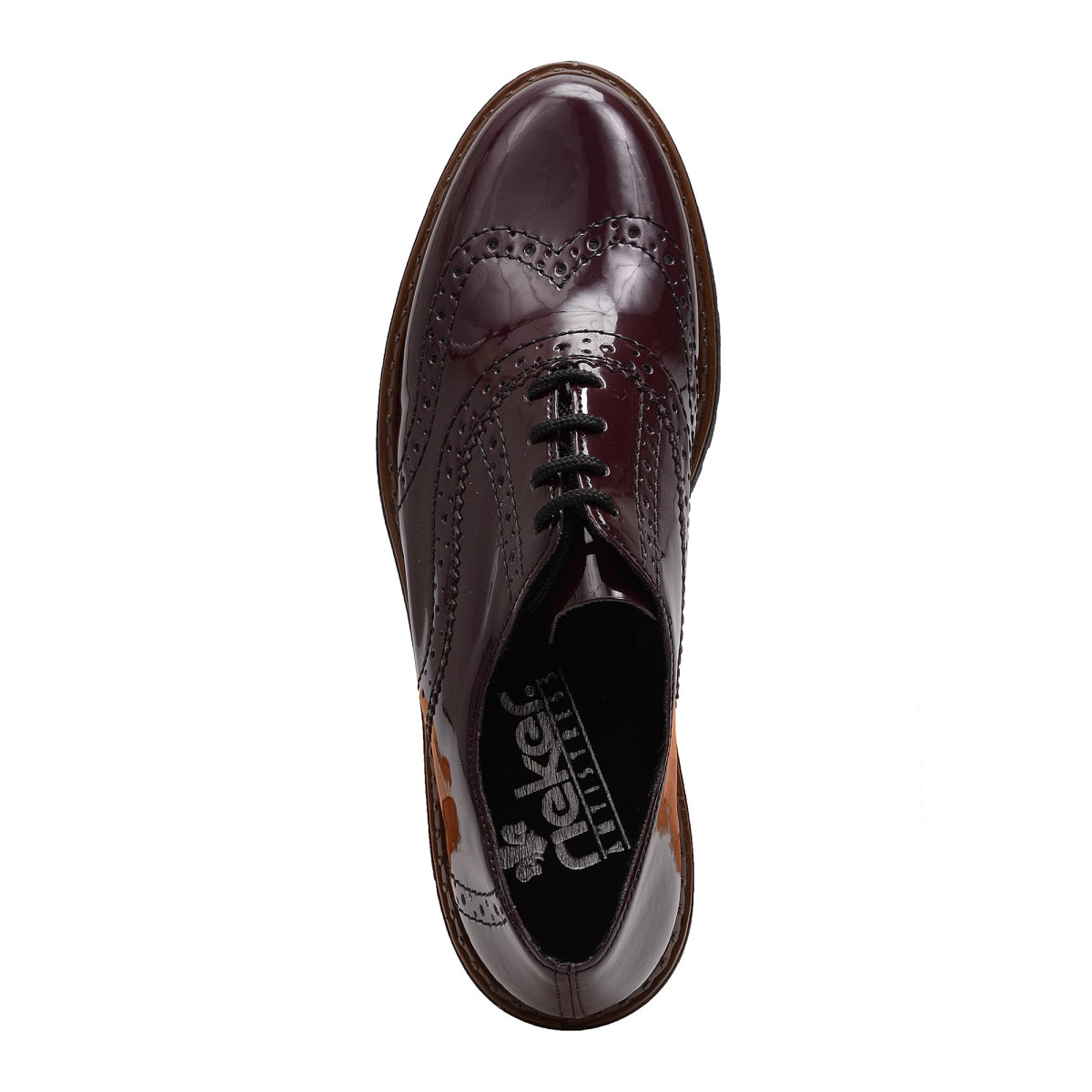 detail Dámské polobotky RIEKER RIE-1013657-W7 vínová