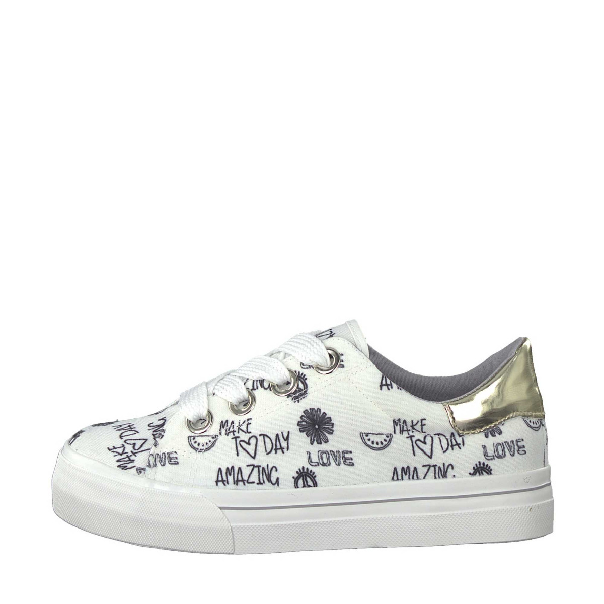 detail Dámská obuv TAMARIS 1-1-23652-30 WHT PRINT BLK 076