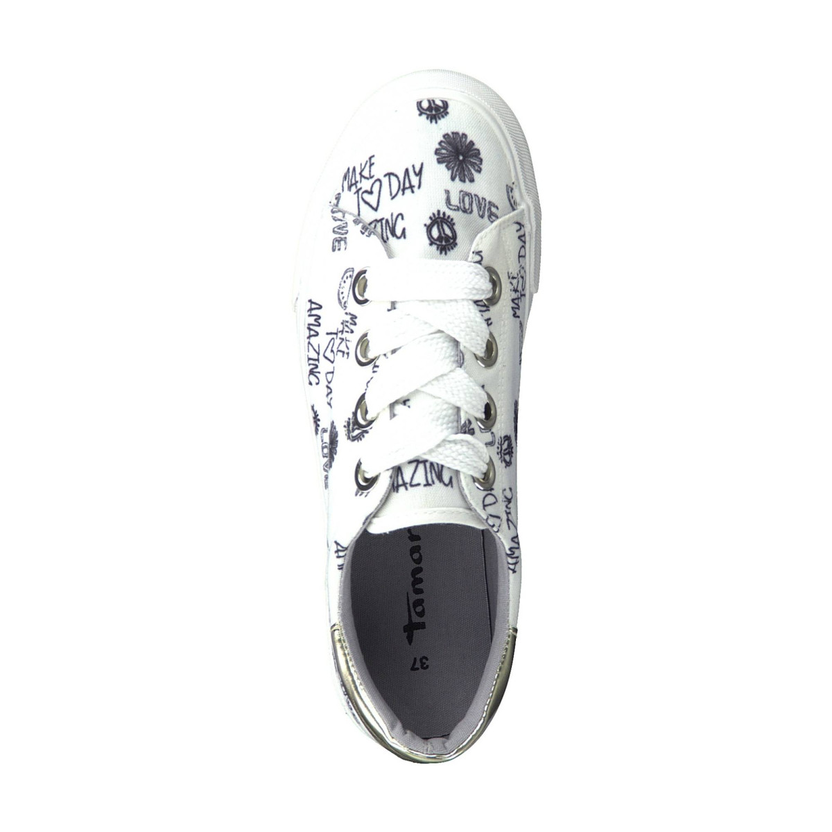 detail Dámská obuv TAMARIS 1-1-23652-30 WHT PRINT BLK 076