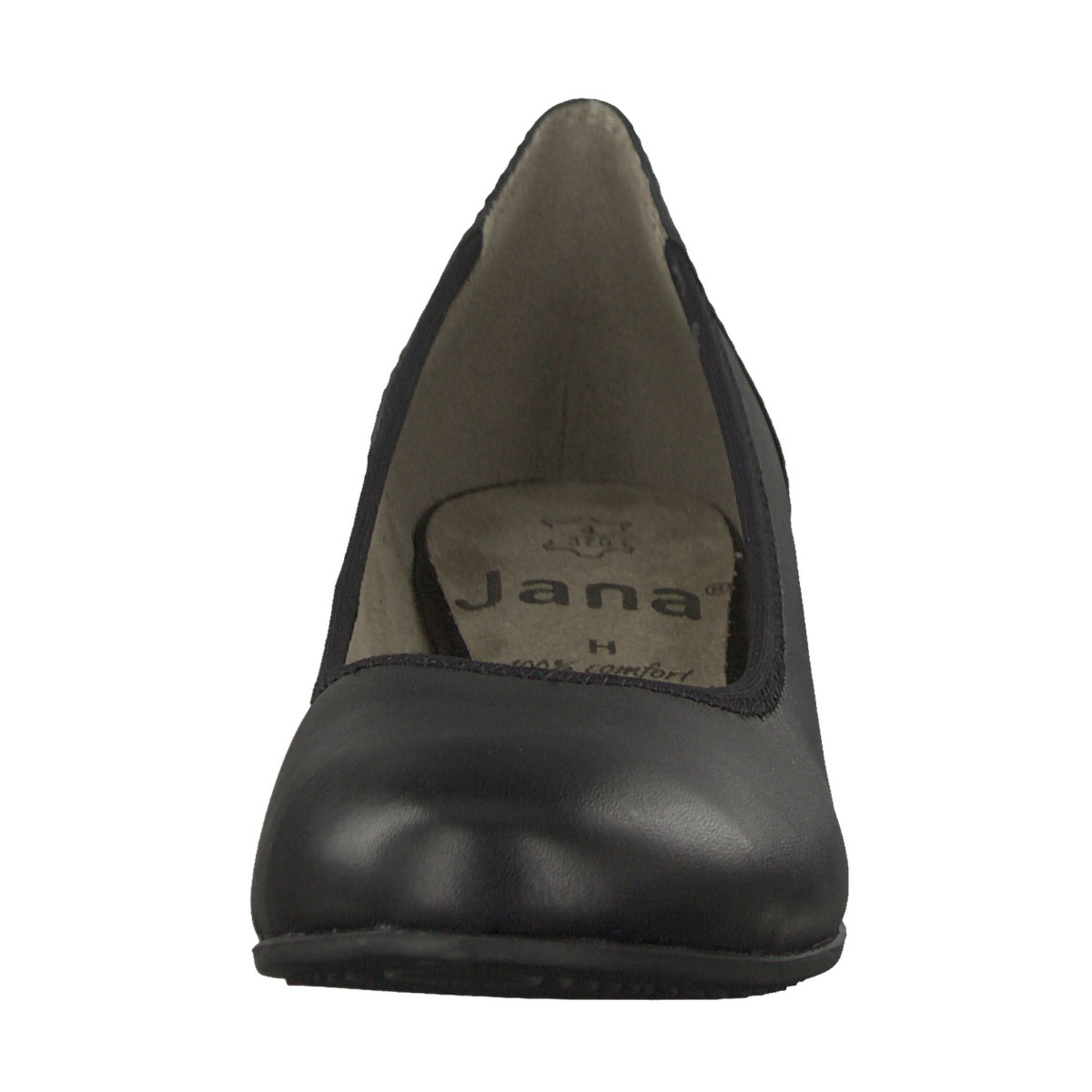 detail Dámská obuv JANA Dámské kožené lodičky šíře H 8-22203-20 / černá