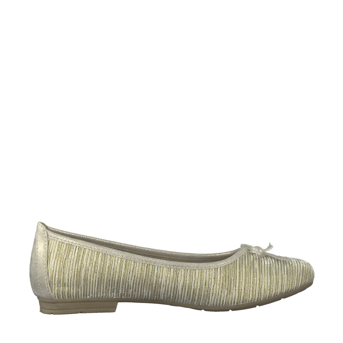 detail Dámská obuv JANA Dámské baleríny s mašličkou šíře H 8-22164-20 / zlatá