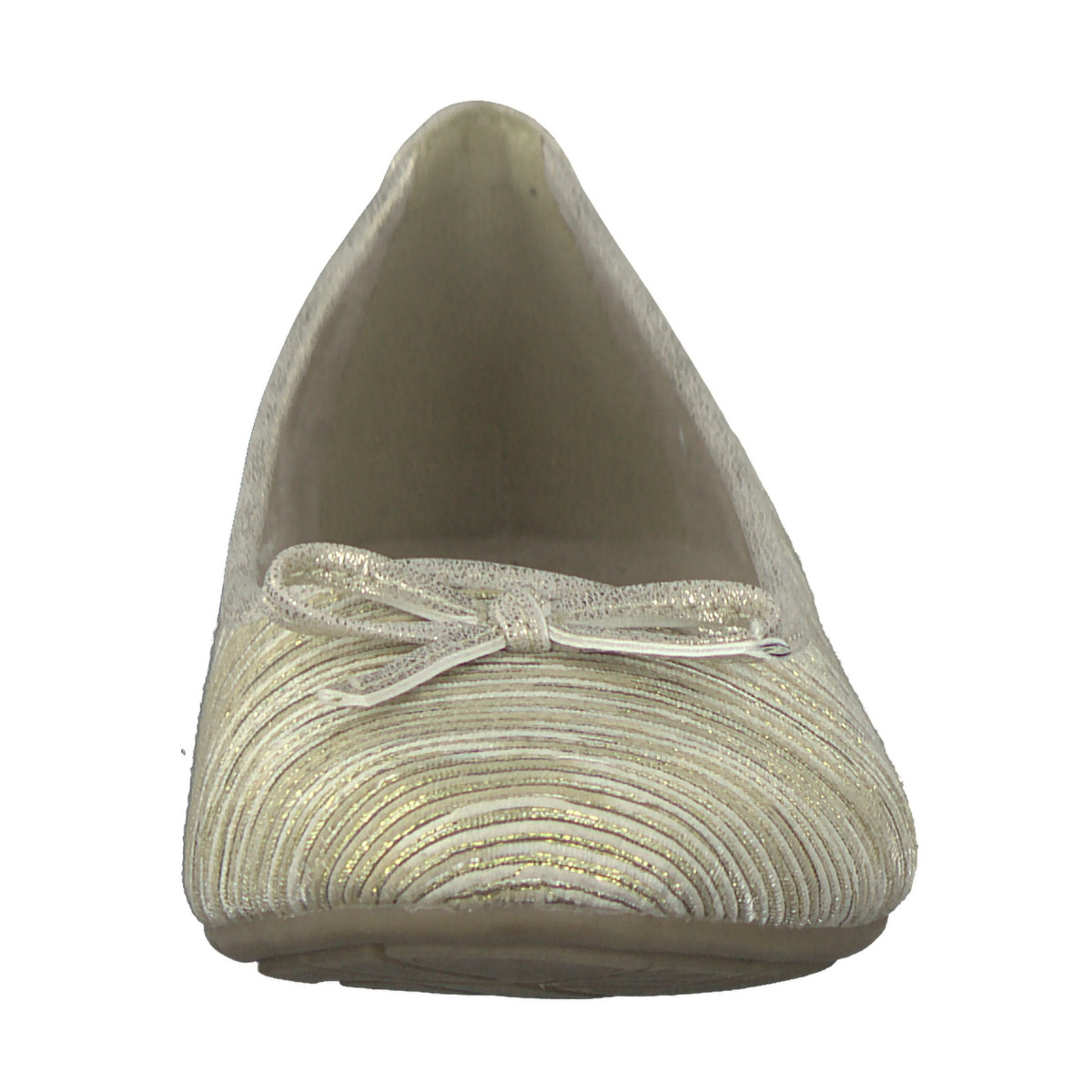 detail Dámská obuv JANA Dámské baleríny s mašličkou šíře H 8-22164-20 / zlatá