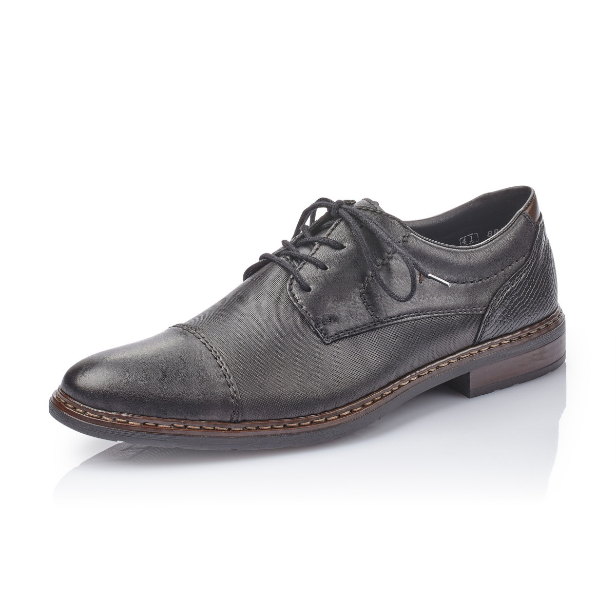 detail Pánské černé polobotky RIEKER 11719-00 SCHWARZ H/W 9