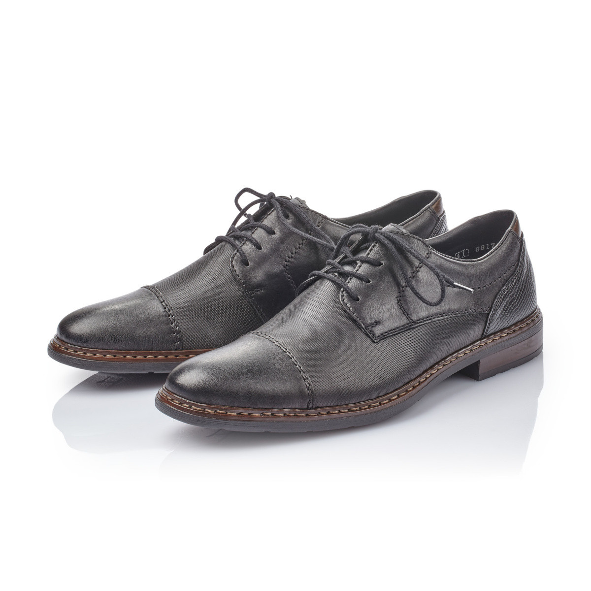 detail Pánské černé polobotky RIEKER 11719-00 SCHWARZ H/W 9