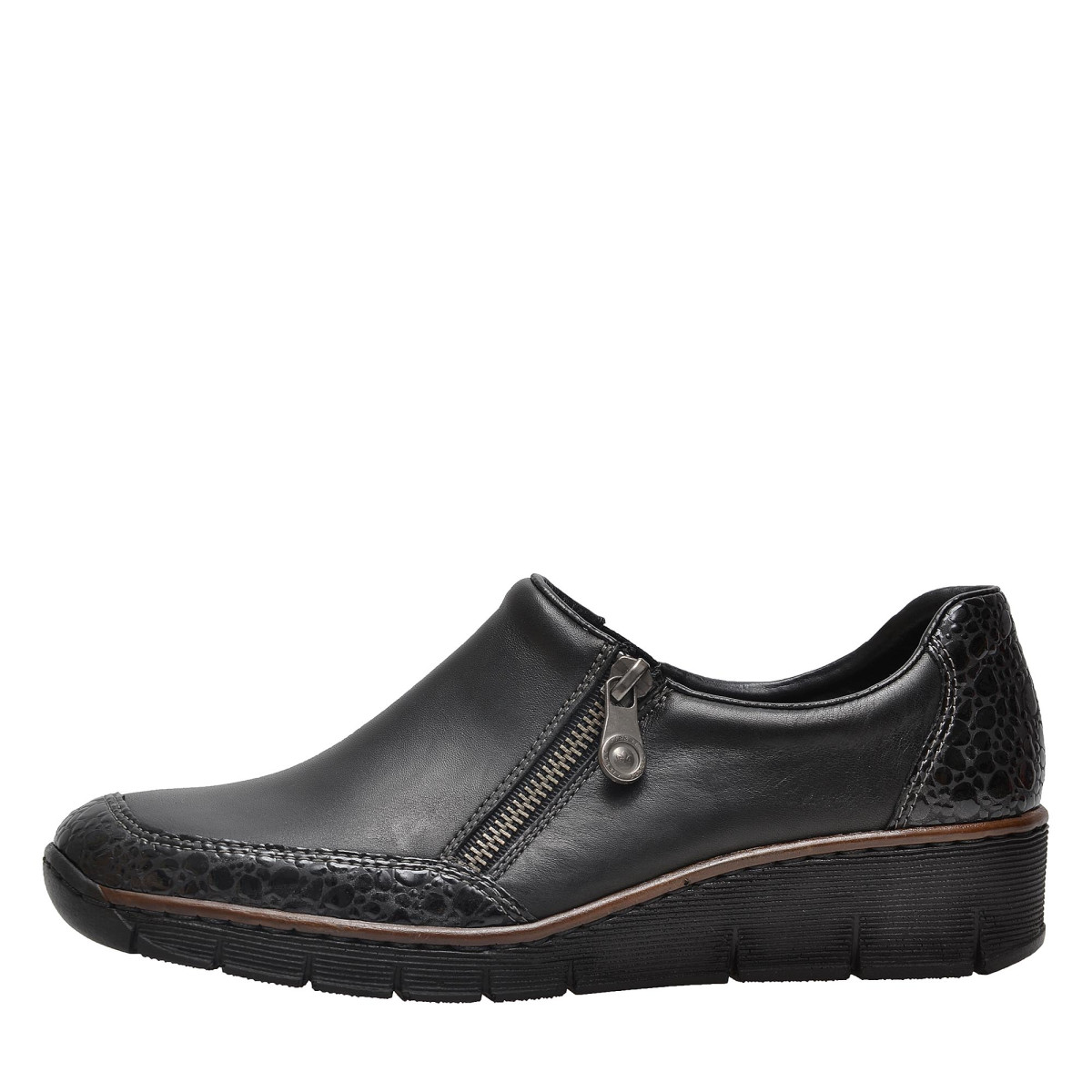 detail Dámská obuv RIEKER 53734/45 SCHWARZ KOMBI H/W 8