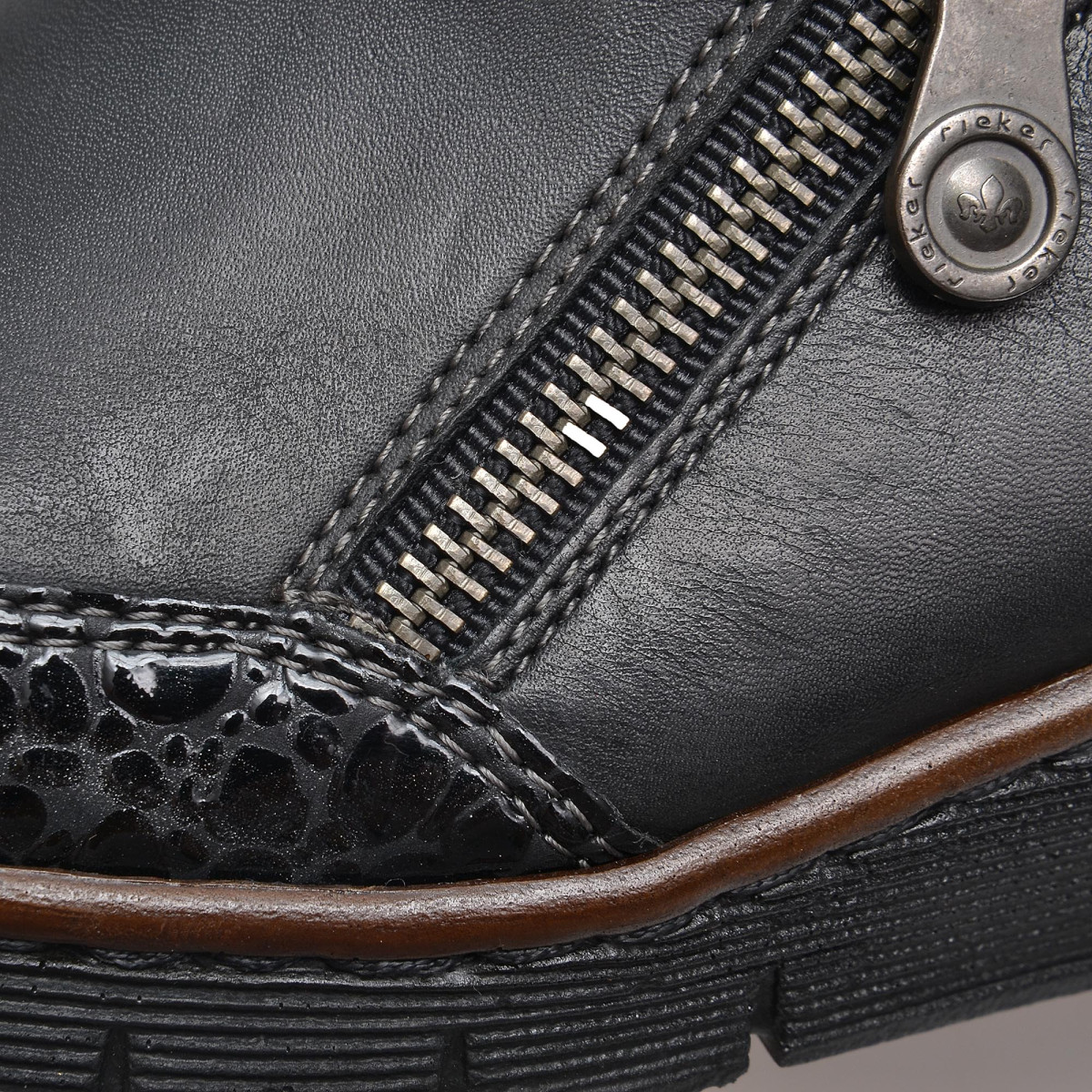 detail Dámská obuv RIEKER 53734/45 SCHWARZ KOMBI H/W 8