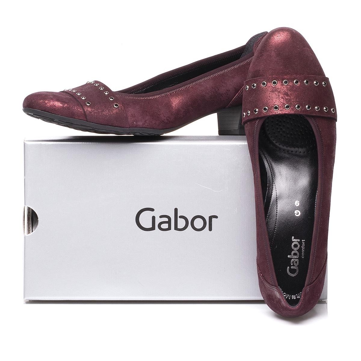 detail Dámské lodičky GABOR GAB-1015879-W8 vínová