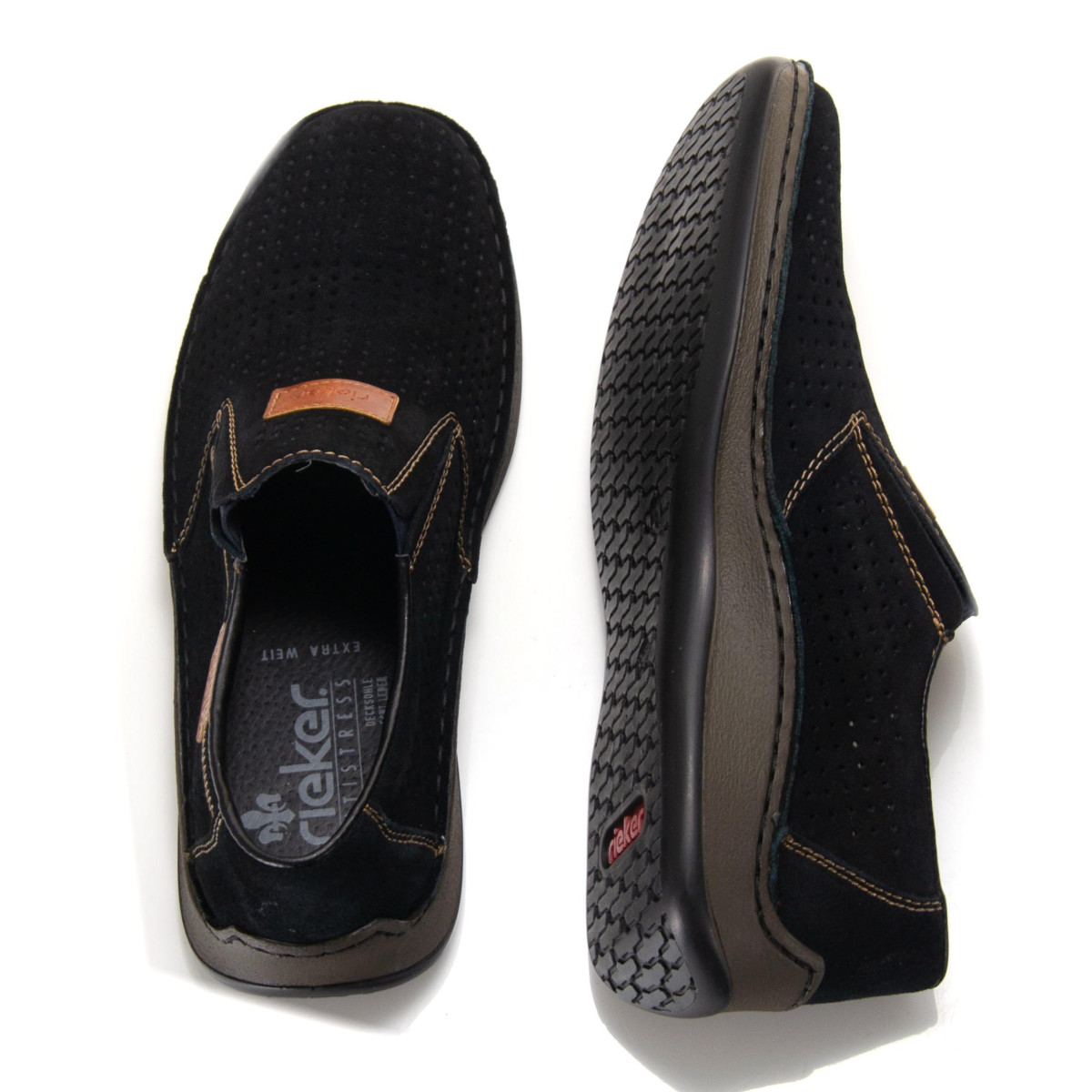 detail Pánské mokasíny RIEKER 05265-14 modrá S1