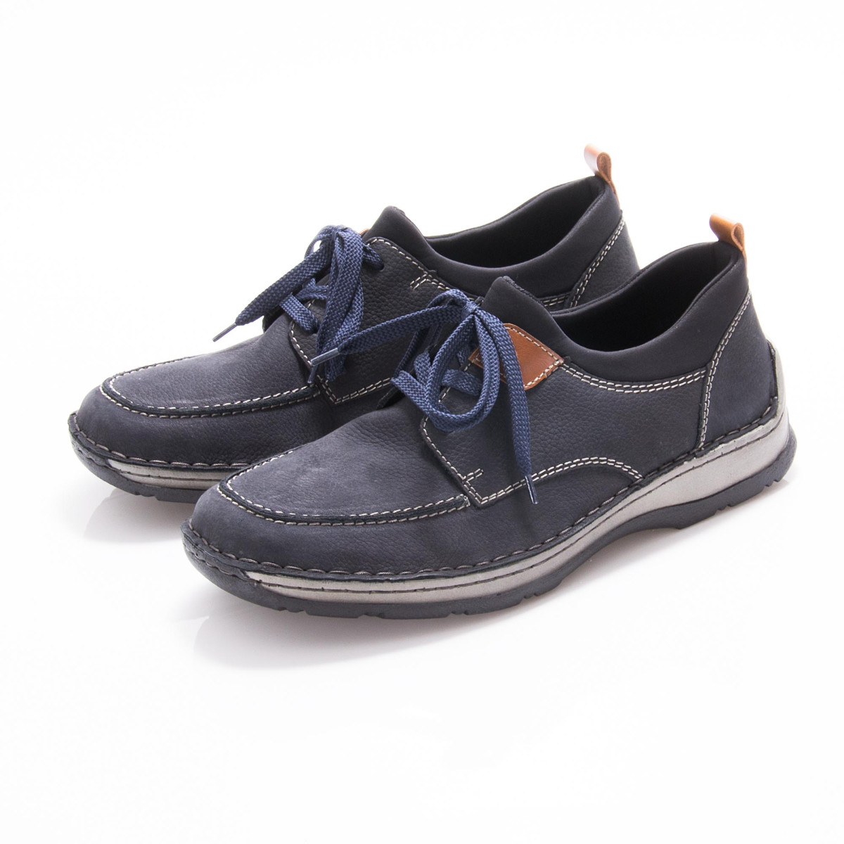 detail Pánské modré polobotky RIEKER 05353-14 BLAU F/S 9