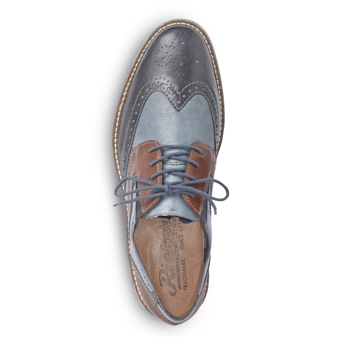 detail Pánské polobotky RIEKER 13520-16 BLAU KOMBI S0