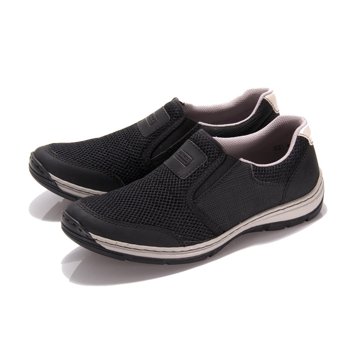 detail Pánské černé mokasíny RIEKER 15253-01 SCHWARZ F/S 9