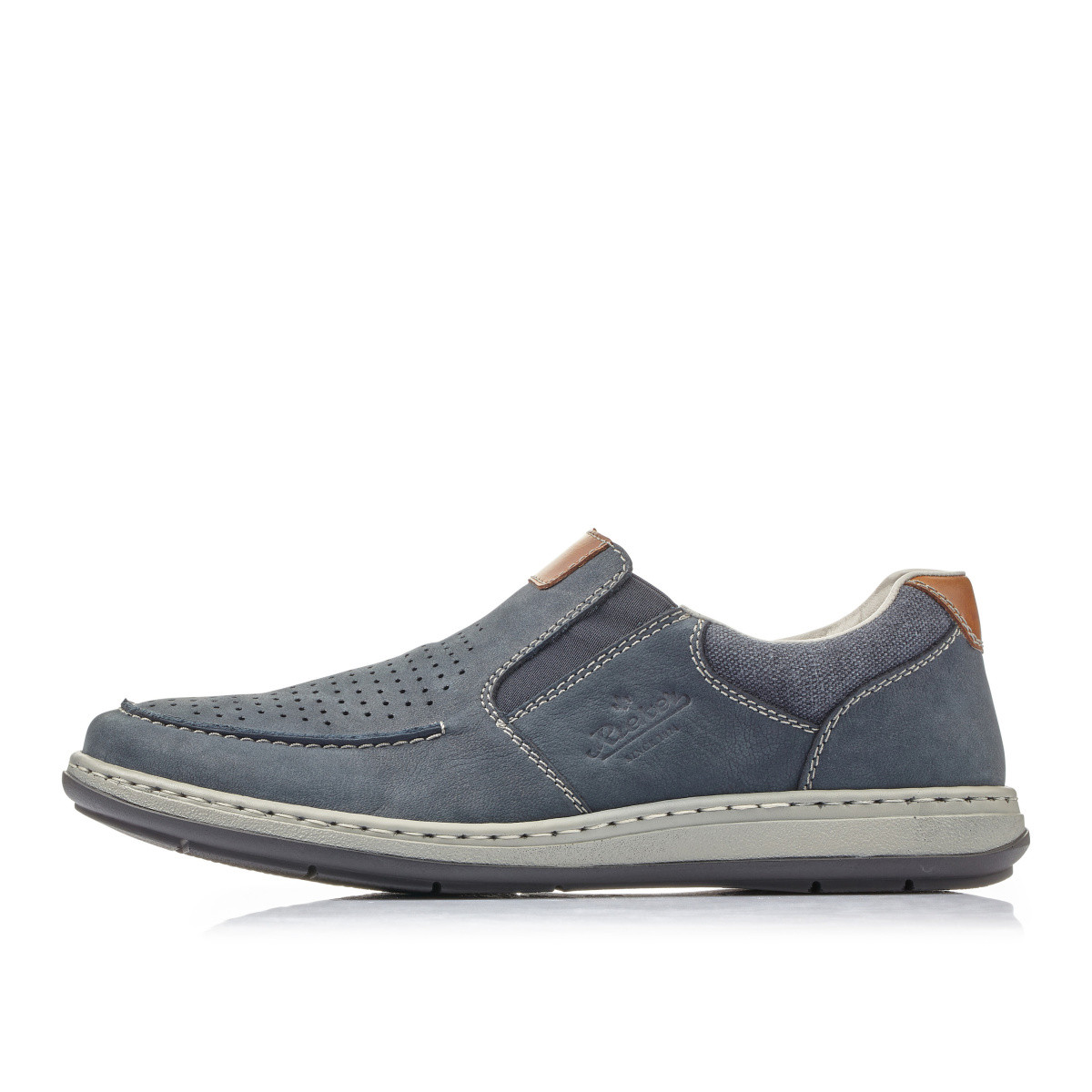 detail Pánské mokasíny RIEKER RIE-1016466-S1 modrá
