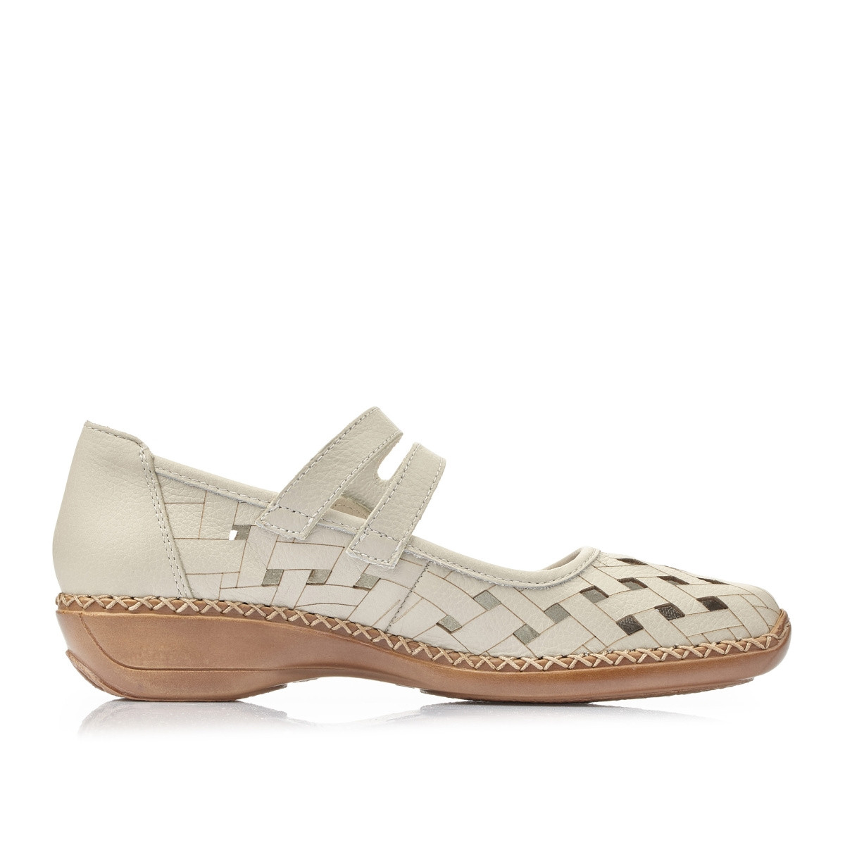 detail Dámské polobotky RIEKER 41375-80 WEISS S0