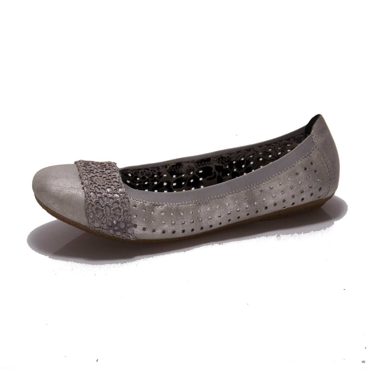 detail Dámské baleríny RIEKER 41487-40 GRAU F/S 9