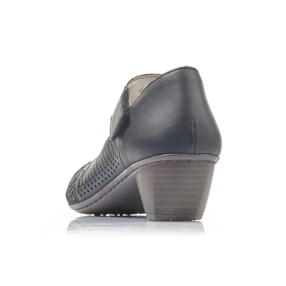 detail Dámske poltopánky RIEKER 41743-00 čierna S1