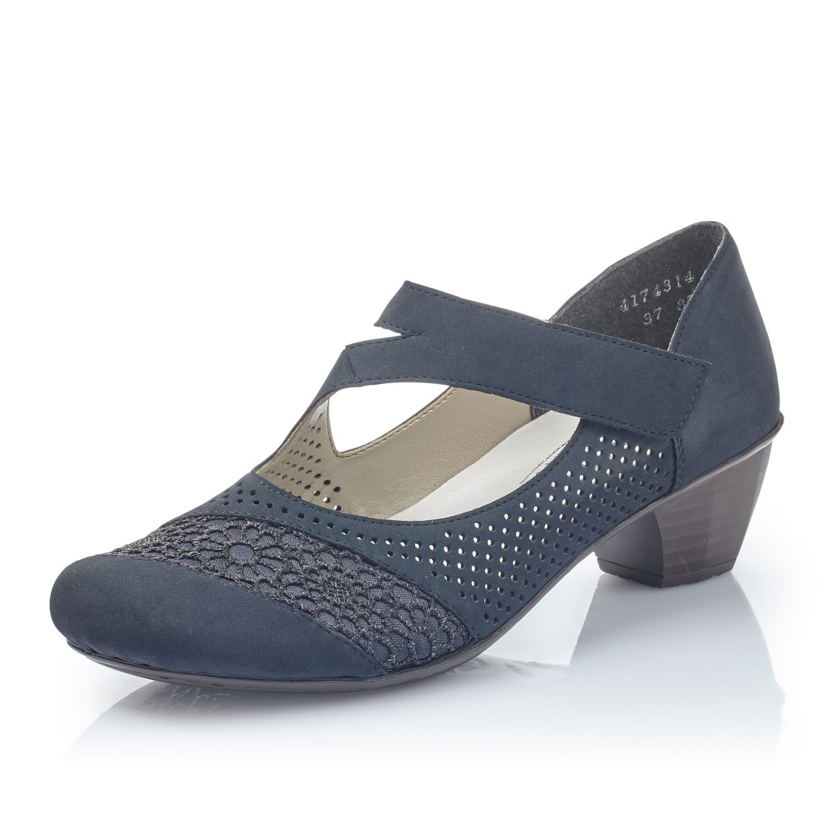 detail Dámské polobotky RIEKER 41743-14 BLAU S0