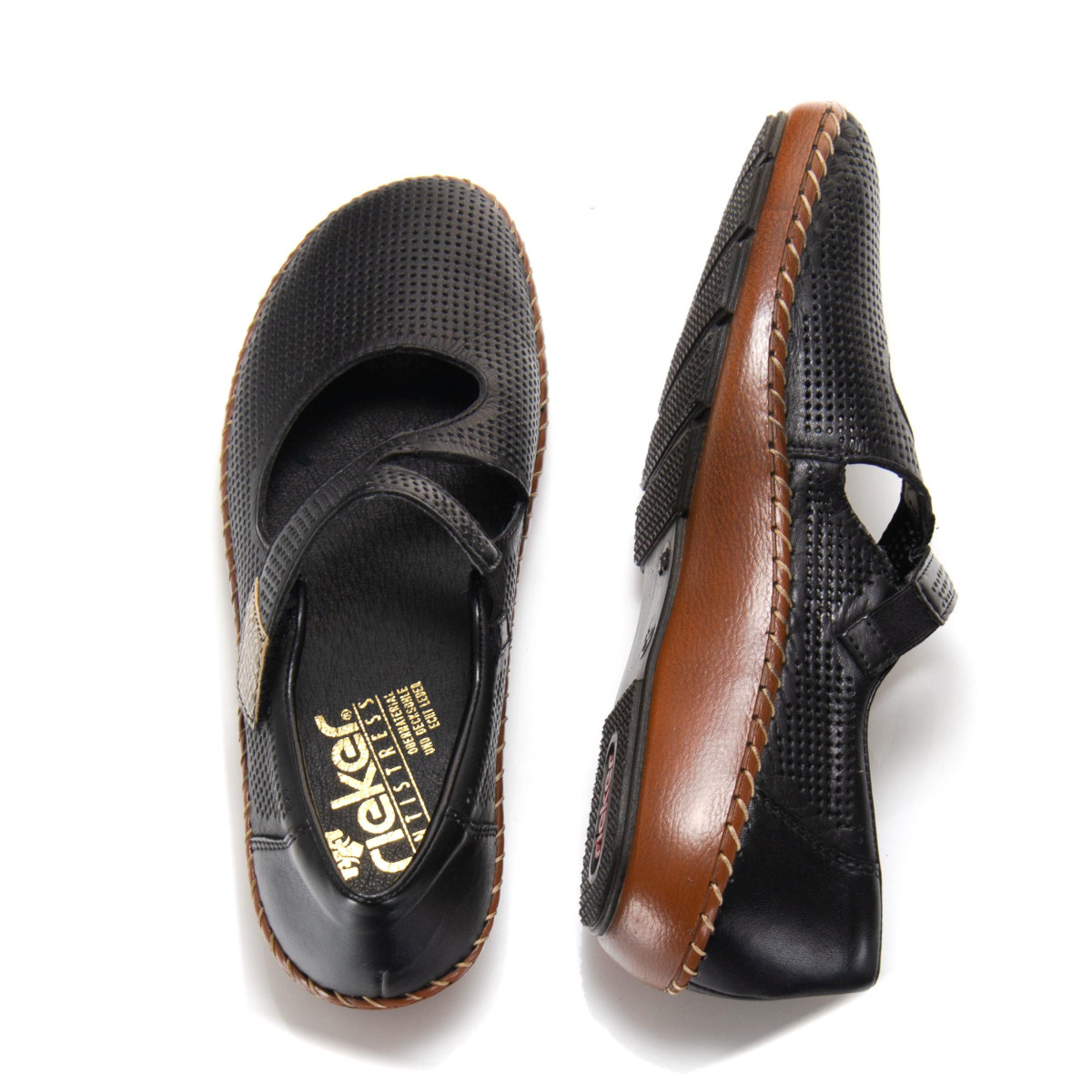 detail Dámská obuv RIEKER 44876-00 SCHWARZ F/S 9