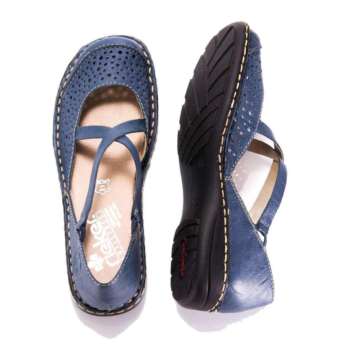 detail Dámské polobotky RIEKER RIE-1016522-S9 modrá