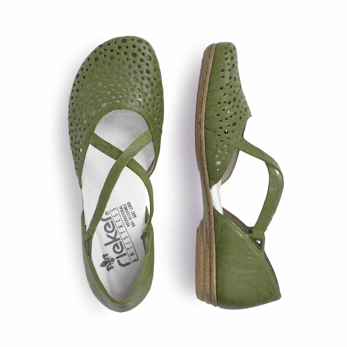 detail Dámská obuv RIEKER 53955-52 GRÜN F/S 9
