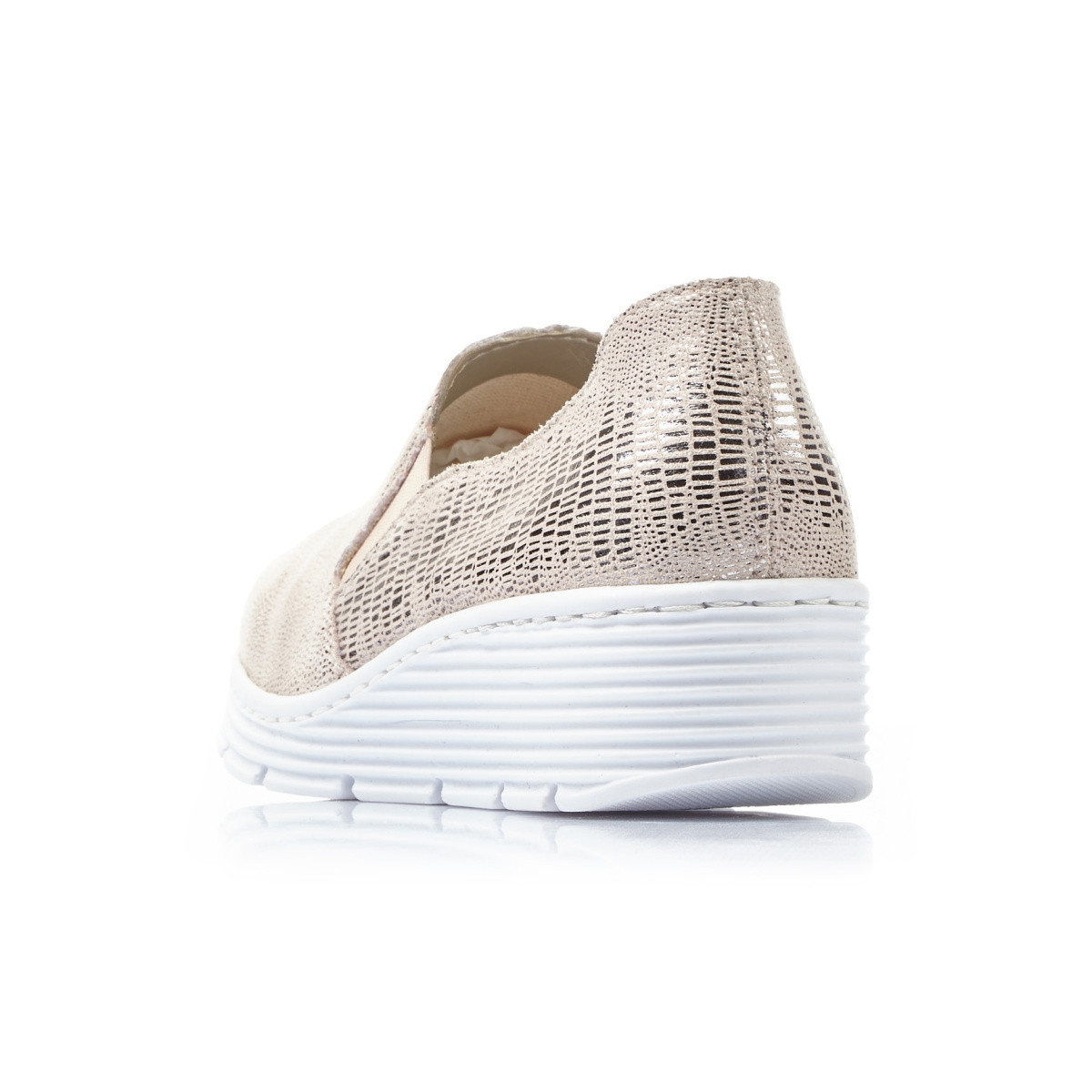 detail Dámské mokasíny RIEKER 587B0-62 béžová S1