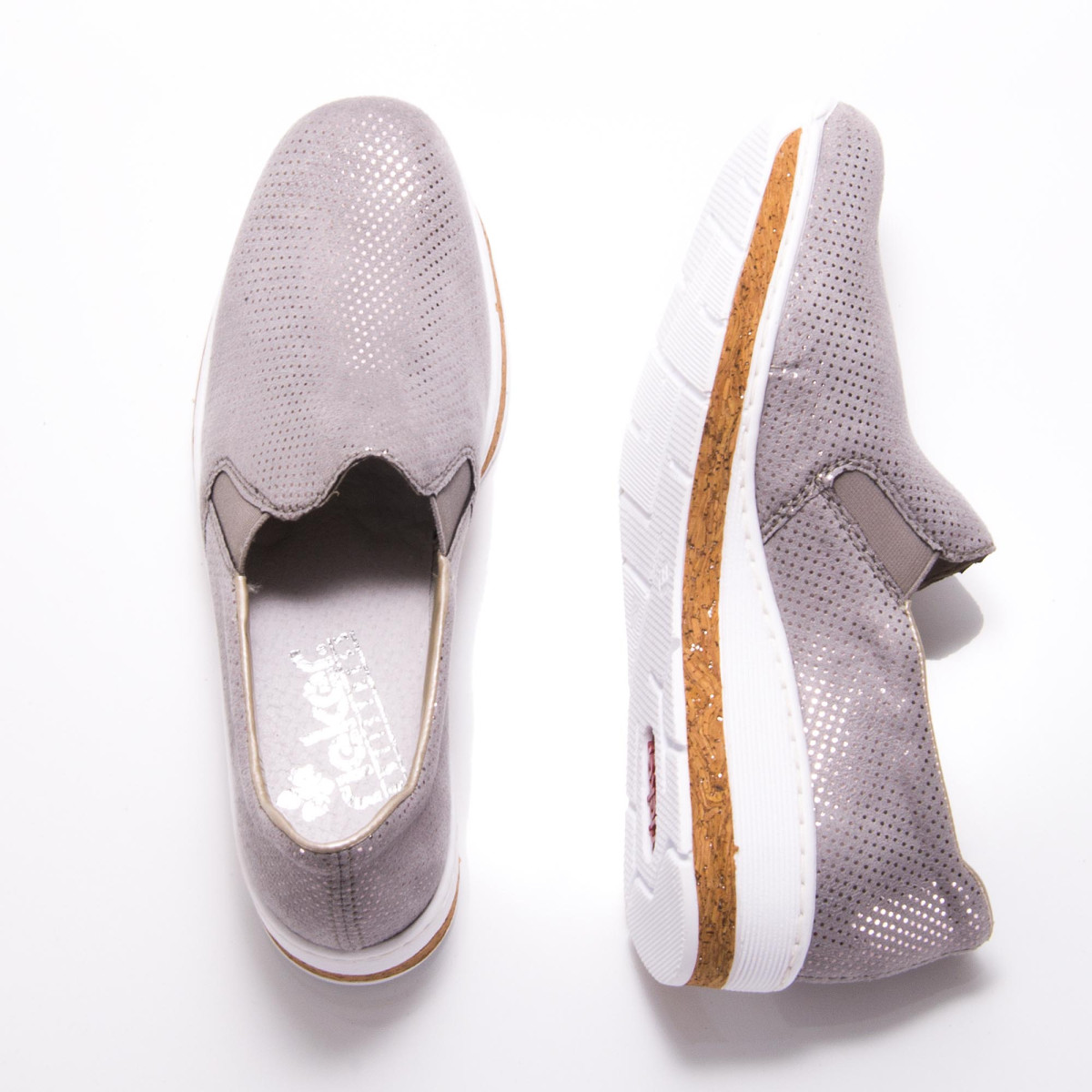 detail Dámska obuv RIEKER 59766-42 GRAU F/S 9