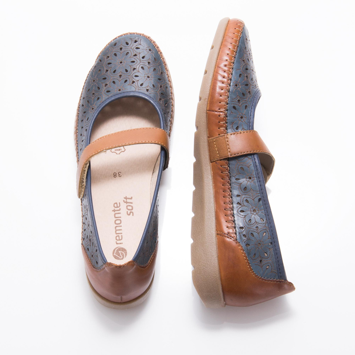 detail Dámské mokasíny REMONTE RIE-1016585-S9 modrá