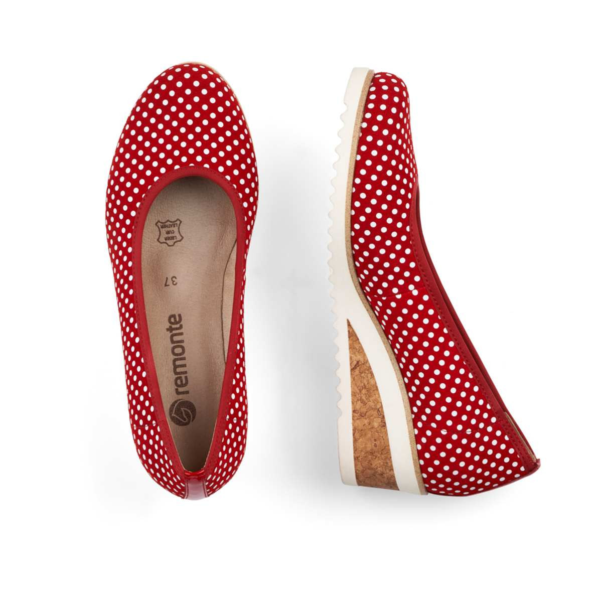 detail Dámská obuv RIEKER - REMONTE D5500-33 ROT KOMBI F/S 9