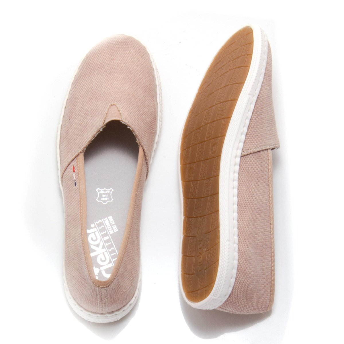 detail Dámské mokasíny RIEKER RIE-1016629-S0 růžová