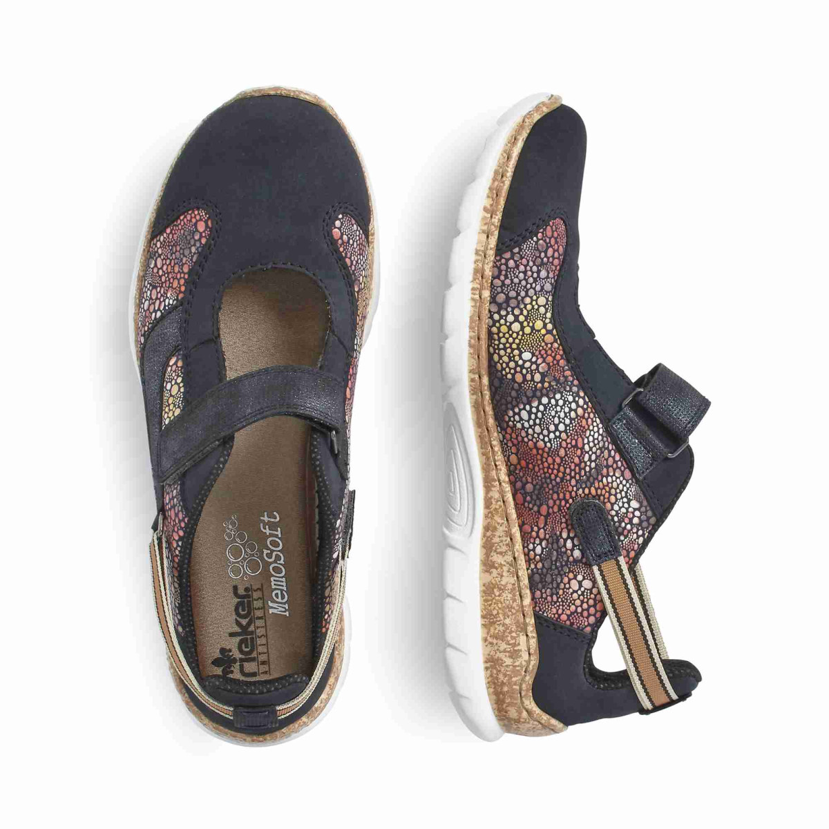 detail Dámská obuv RIEKER N42R8-14 BLAU KOMBI F/S 9