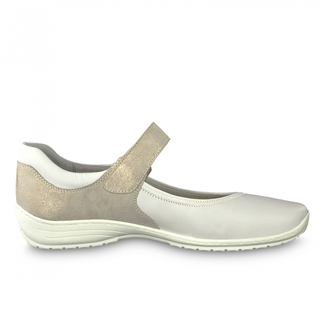 detail Dámské nadměrné mokasíny TAMARIS 1-1-24601-22 WHITE/BEIGE 132