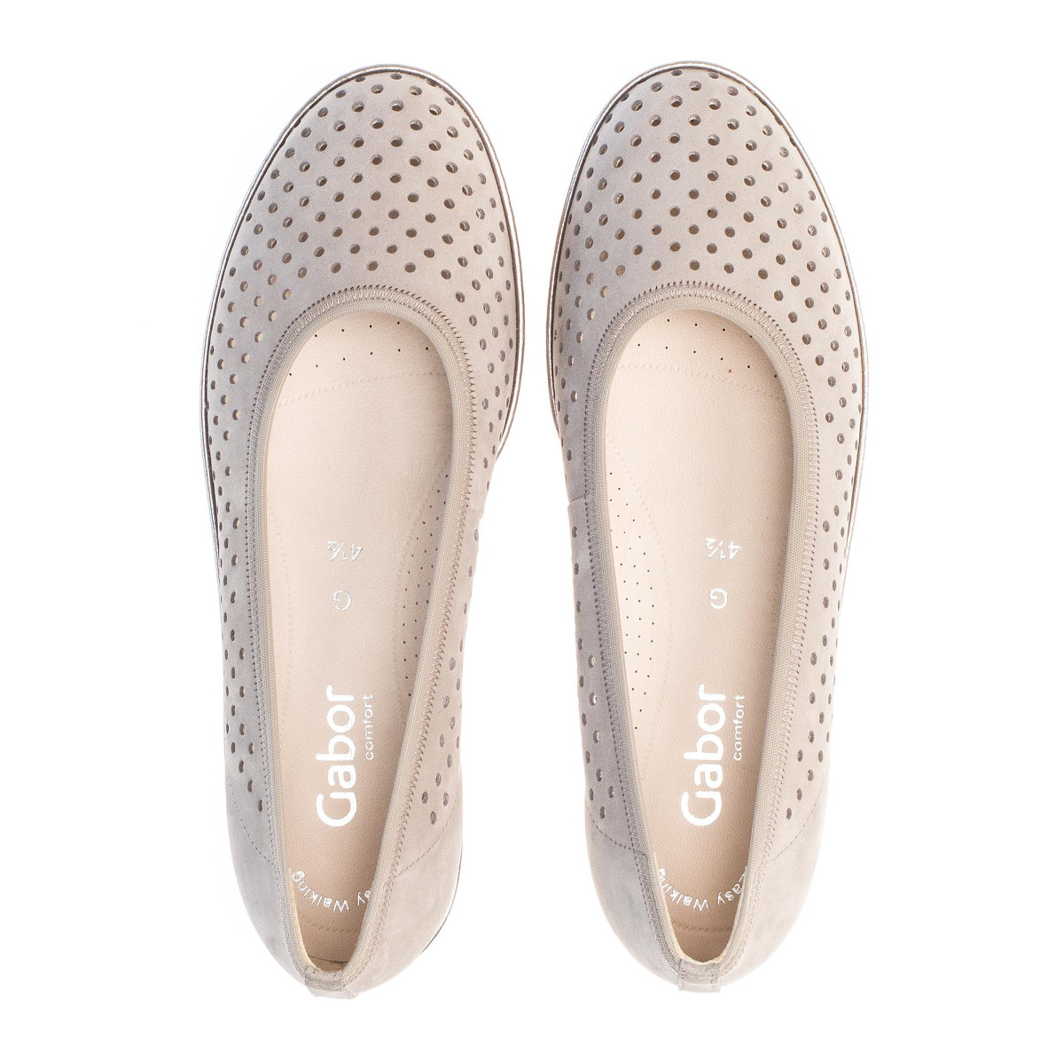 detail Dámské nadměrné baleríny GABOR 22.401.33 VISONE (LUXOR/GEL) F/S 9