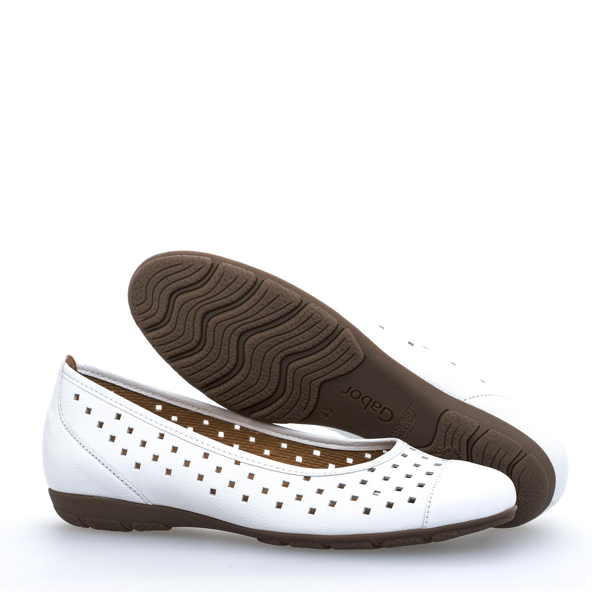 detail Dámské bílé baleríny GABOR 24.169.21 WEISS F/S 9