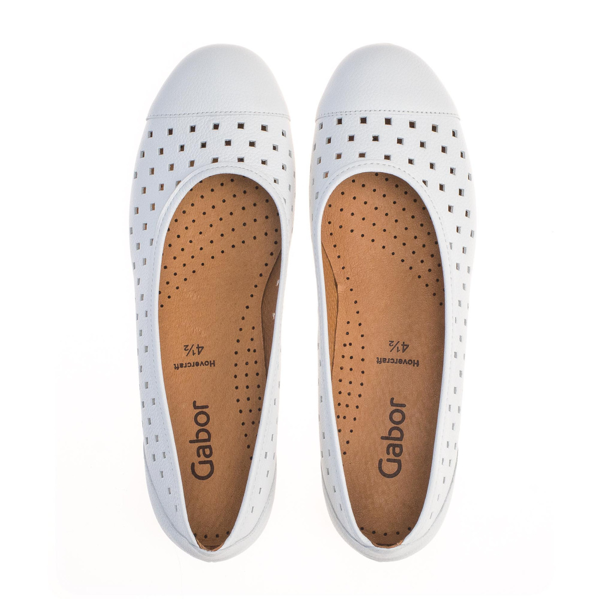 detail Dámské bílé baleríny GABOR 24.169.21 WEISS F/S 9