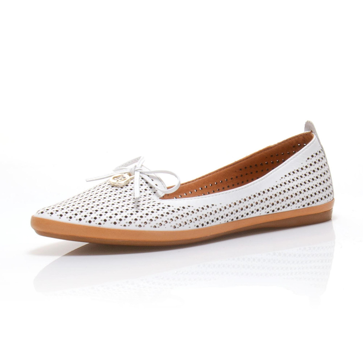 detail Dámské baleríny IBERIUS 066-090-34 WHITE F/S 9