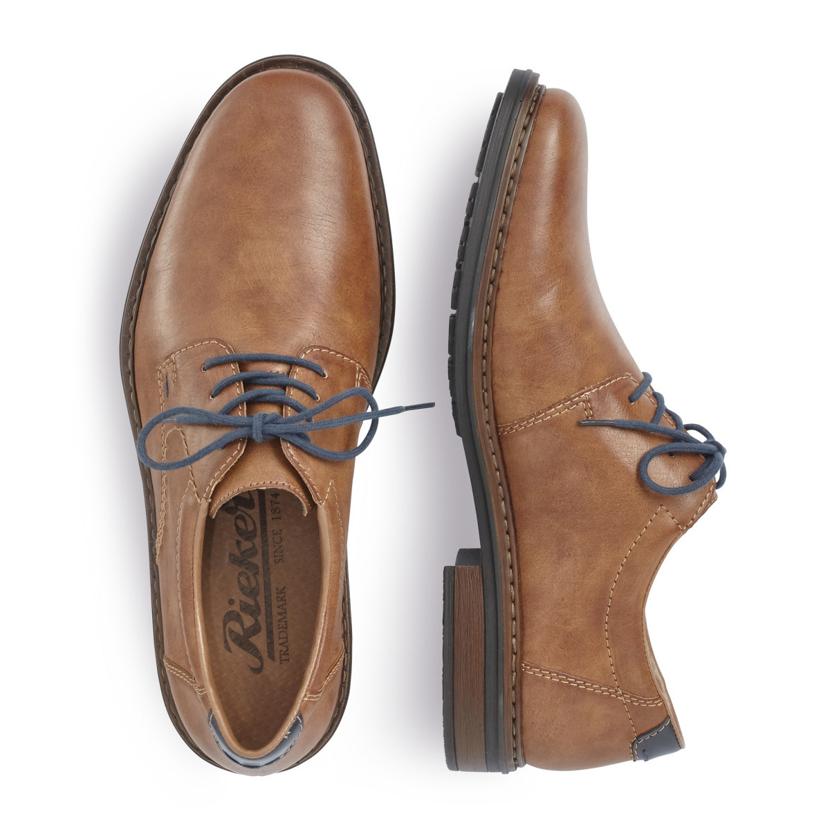 detail Pánské nadměrné polobotky RIEKER 17619-24 BRAUN H/W 9