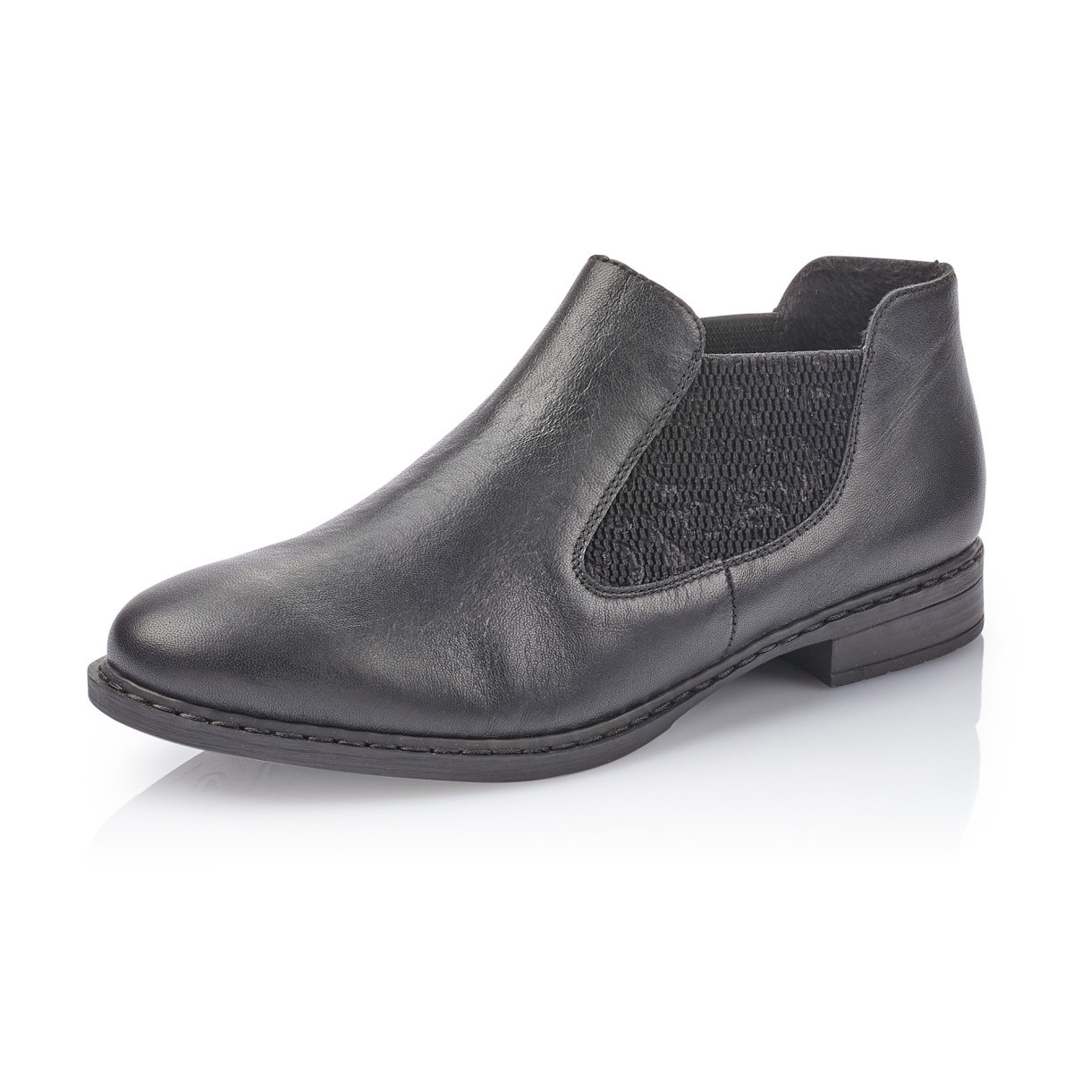 detail Dámska členková obuv RIEKER 52490-00 SCHWARZ H/W 9