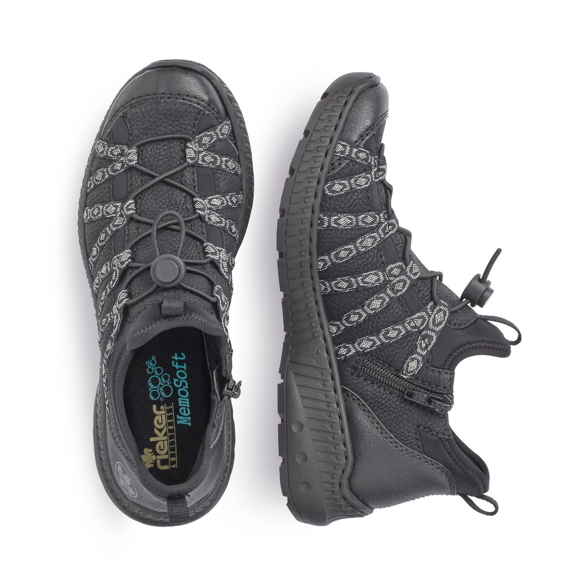 detail Dámské tenisky RIEKER RIE-1017172-W9 černá