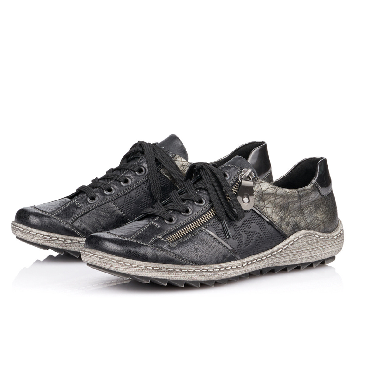 detail Dámská obuv REMONTE BY RIEKER R1414-02 SCHWARZ KOMBI H/W 9