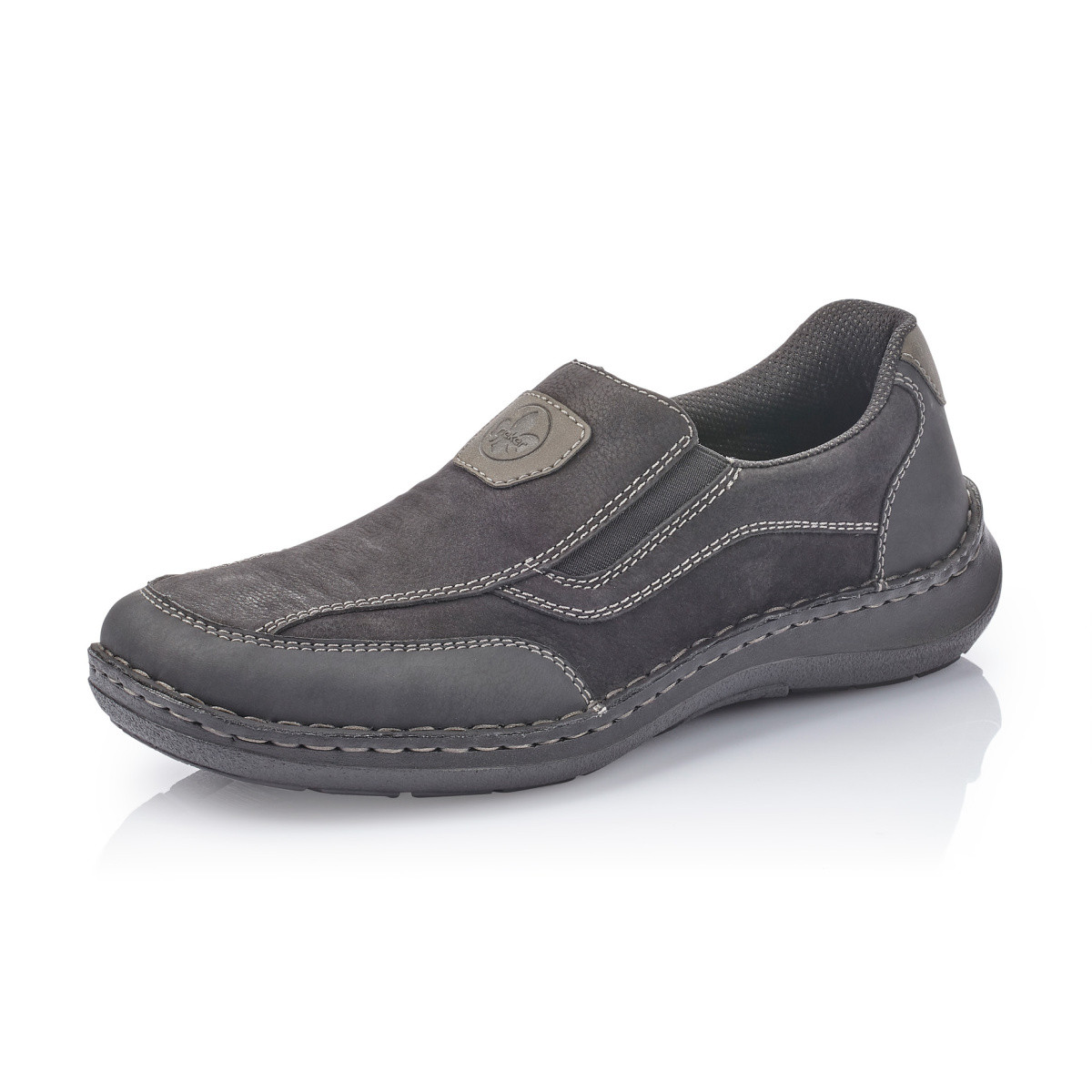 detail Pánské černé mokasíny RIEKER 03060-00 SCHWARZ H/W 9