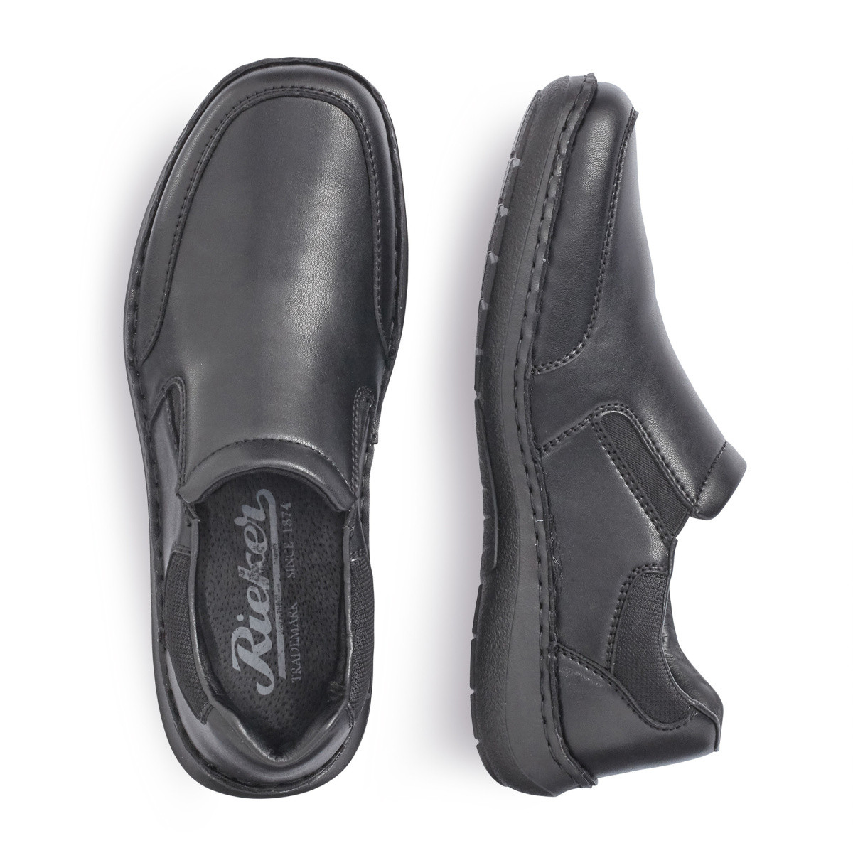 detail Pánské mokasíny RIEKER RIE-1017191-W9 černá