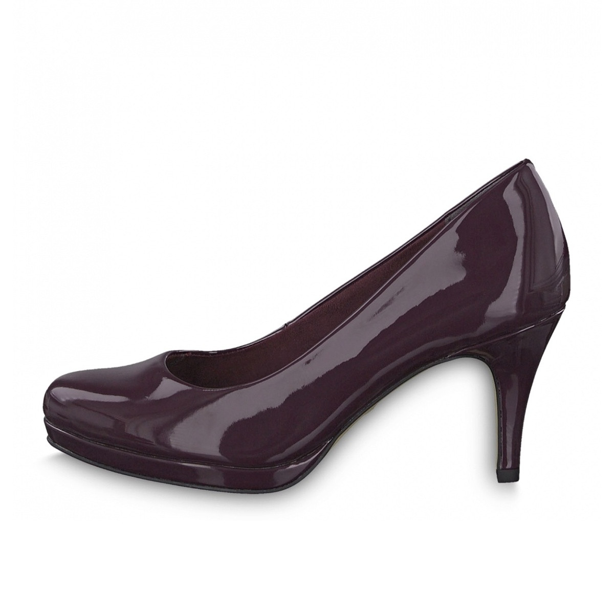 detail Dámské nadměrné lodičky TAMARIS 1-1-22444-23 AUBERGINE PAT. 528