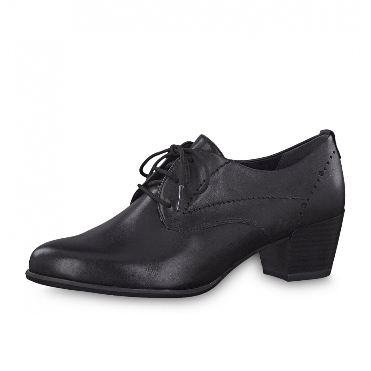 detail Dámské nadměrné polobotky TAMARIS 1-1-23305-23 BLACK LEATHER 003