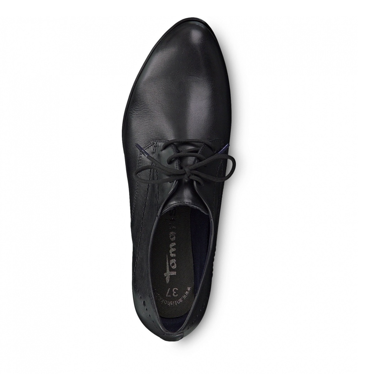 detail Dámské nadměrné polobotky TAMARIS 1-1-23305-23 BLACK LEATHER 003