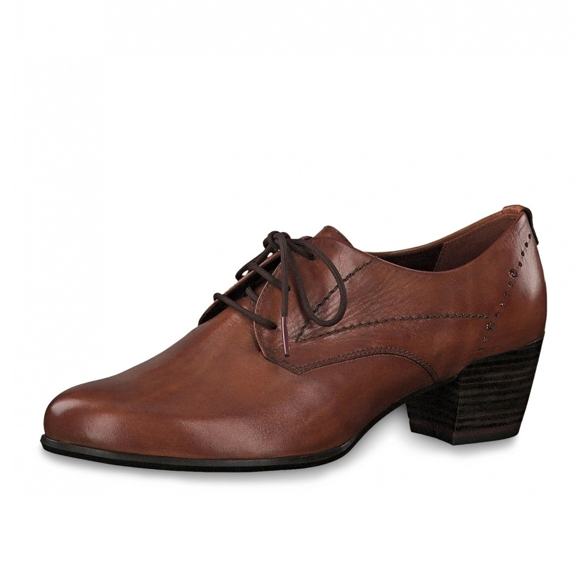 detail Dámské nadměrné polobotky TAMARIS 1-1-23305-23 COGNAC LEATHER 348