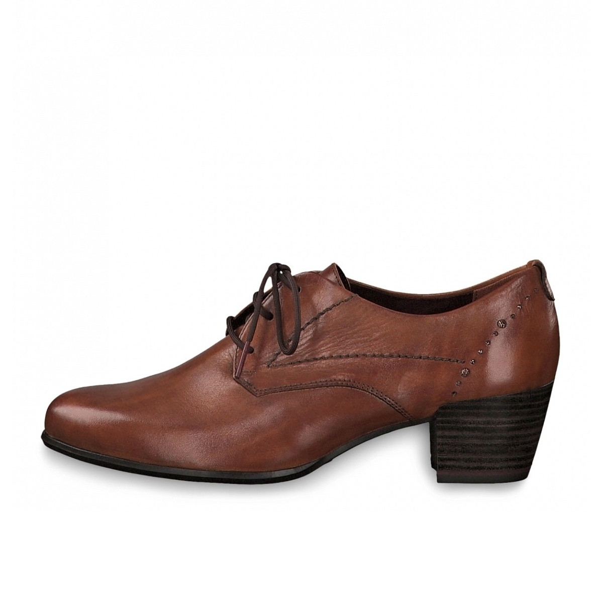 detail Dámské nadměrné polobotky TAMARIS 1-1-23305-23 COGNAC LEATHER 348