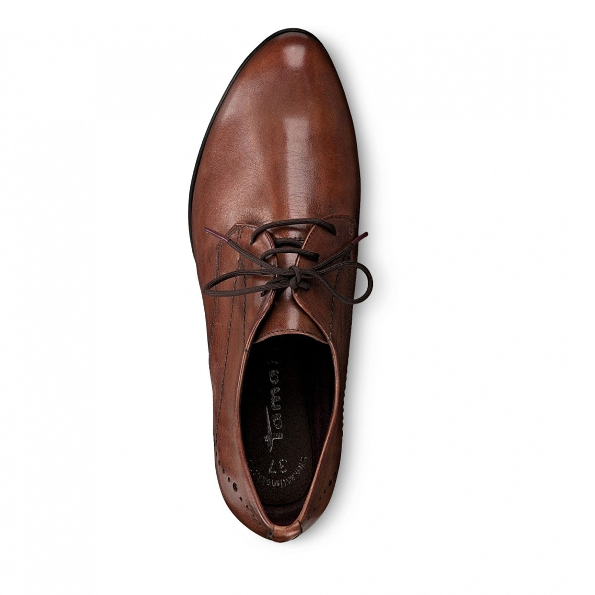 detail Dámské nadměrné polobotky TAMARIS 1-1-23305-23 COGNAC LEATHER 348